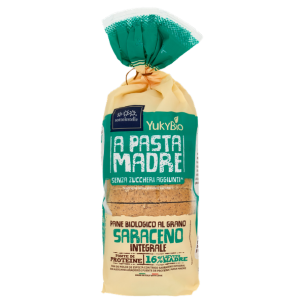 YukyBio A Pasta Madre Pane al Grano Saraceno Integrale 400 g