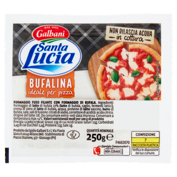 Galbani Santa Lucia Bufalina ideale per pizza 250 g
