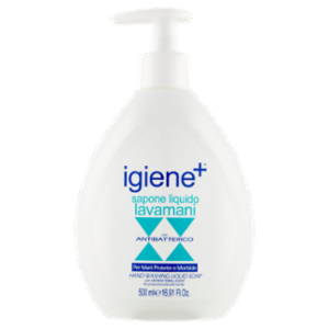 Igiene+ Sapone Liquido Lavamani Con Antibatterico 500 Ml