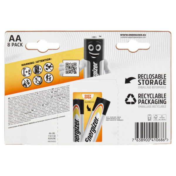 Energizer Alkaline Power AA 8 pz