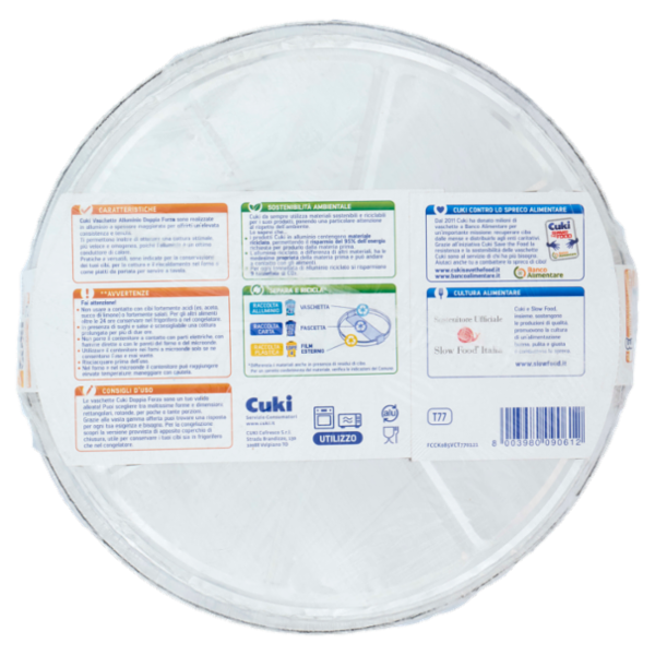 Cuki Cuoce Vaschette Alluminio doppia forza 3 pz