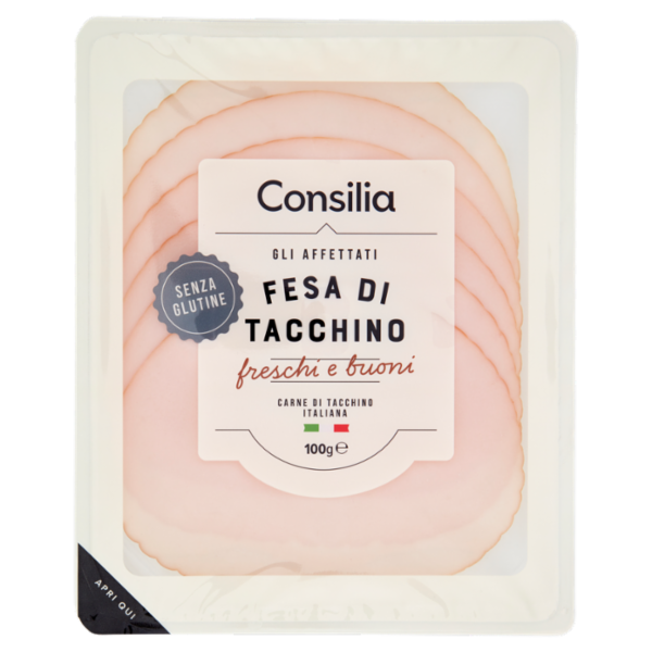 Consilia Fesa di Tacchino 100% Italiano a Fette 100 g