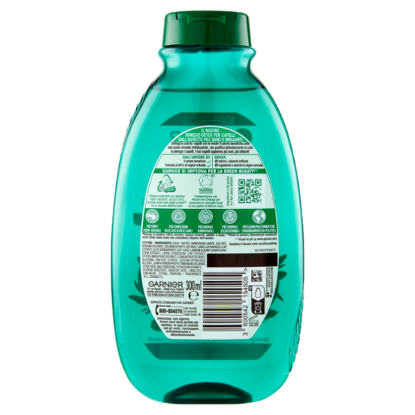 Garnier Ultra Dolce Shampoo 5 Piante per capelli normali, senza parabeni, estratti naturali, 300 ml