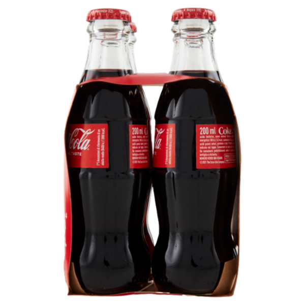 COCA-COLA Original Taste Vetro 4 x 200 ml