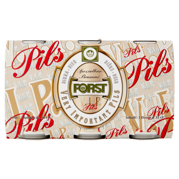 FORST V.I.P. Pils CAN 3 x 0,33 l
