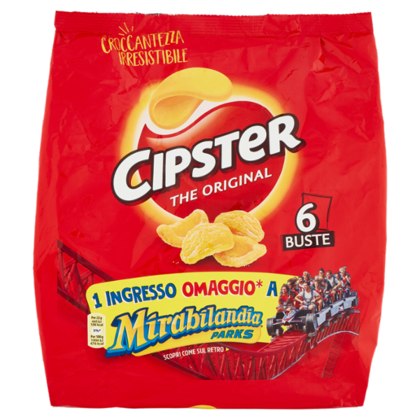 Cipster The Original Chips di Patate Multipack x6 - 132g