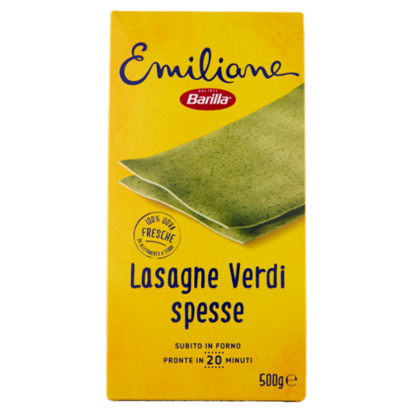 Barilla Emiliane Lasagne Verdi Pasta all'Uovo 500 g