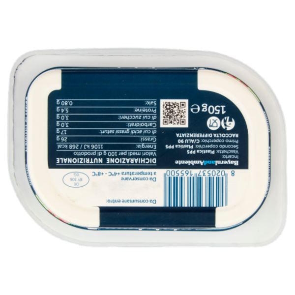 Bayernland alpigiana formaggio fresco spalmabile 150 g