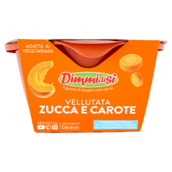 DimmidiSì le Zuppe fresche Vellutata di Zucca e Carote 620 g