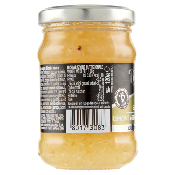 Boschetti Salsa Senapata Limone e Zenzero 120 g