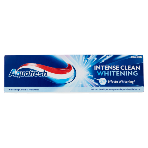 Aquafresh Dentifricio Intense Clean Whitening Effetto Sbiancante e Pulizia Profonda 75 ml
