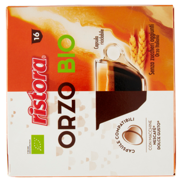 ristora Orzo Bio Capsule compatibili con Macchine Nescafè Dolce Gusto 16 x 3 g