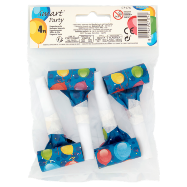 Smart Party Lingue Decorate 4 pz