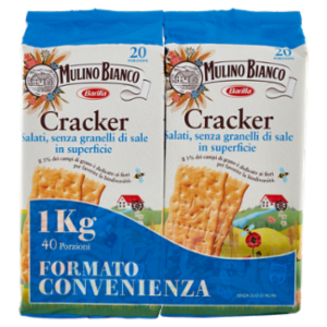 Mulino Bianco Cracker Non Salati Con Farina Sostenibile Bipacco 2X500g