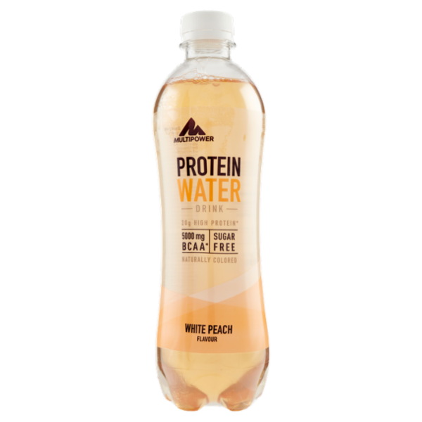 Multipower Protein Water Drink White Peach Flavour 500 ml