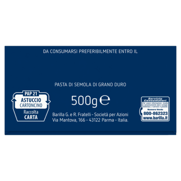 Barilla Pasta Midolline n.24 100% Grano Italiano 500 g