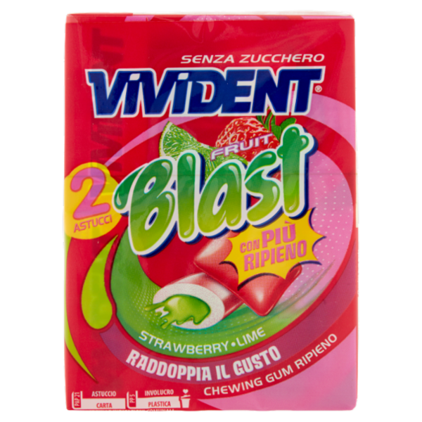 Vivident Fruit Blast Strawberry Lime 2 x 30 g