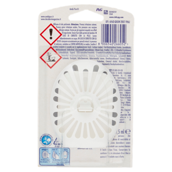 Ambi Pur Bagno Profumatore per Ambienti Elimina e Previene gli Odori, Risveglio Primaverile 7,5 ml