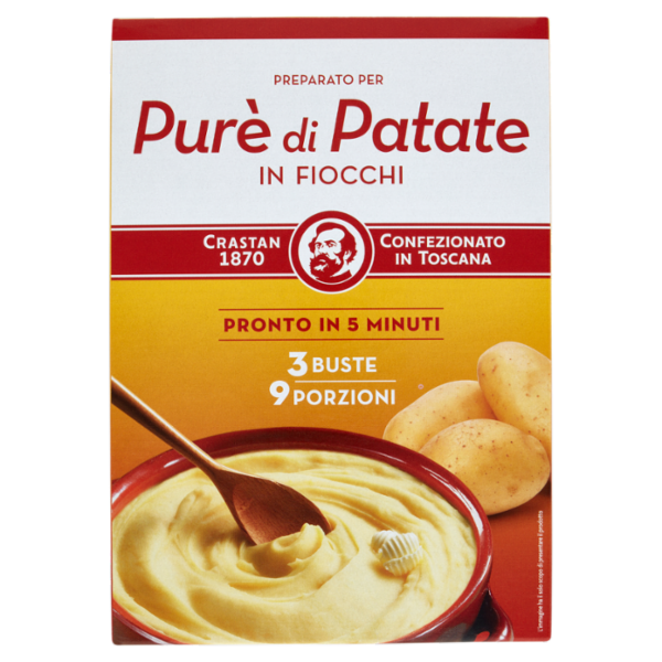 Crastan Preparato per Purè di Patate in Fiocchi 3 x 75 g