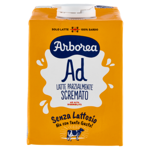 Arborea Ad Latte Parzialmente Scremato ad Alta Digeribilità Senza Lattosio 500 ml