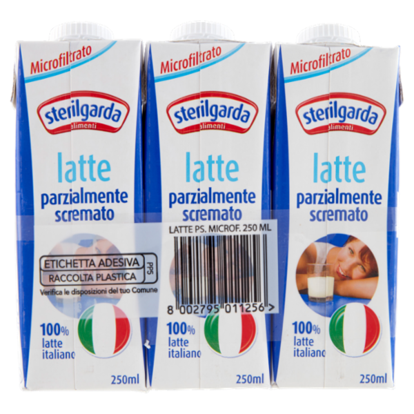 sterilgarda latte parzialmente scremato Microfiltrato 3 x 250 ml