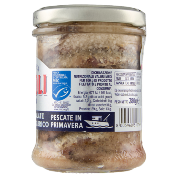 Rizzoli Acciughe del Mar Cantabrico Salate 280 g