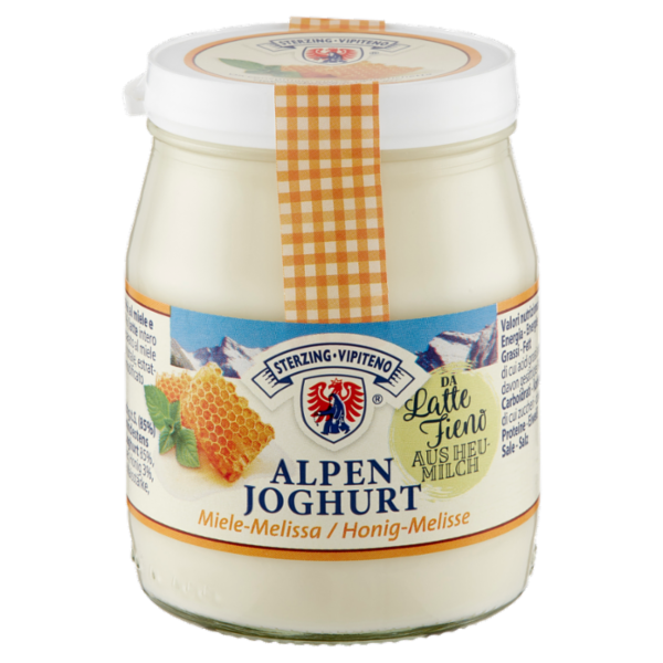 Sterzing Vipiteno Alpenjoghurt Miele-Melissa da Latte Fieno 150 g