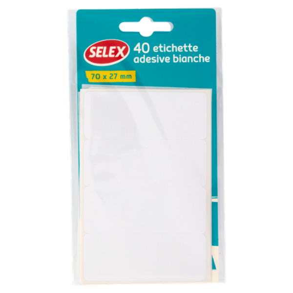 Selex Etichette Adesive Formato 70x27 mm 40 pezzi