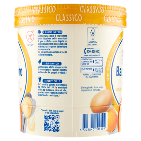 Sammontana Barattolino Classico Crema 500 g
