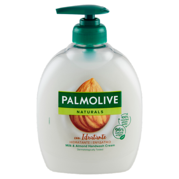 Palmolive sapone liquido mani Naturals latte e mandorla 300 ml