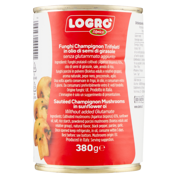 Logrò Funghi Trifolati Champignon 380 g