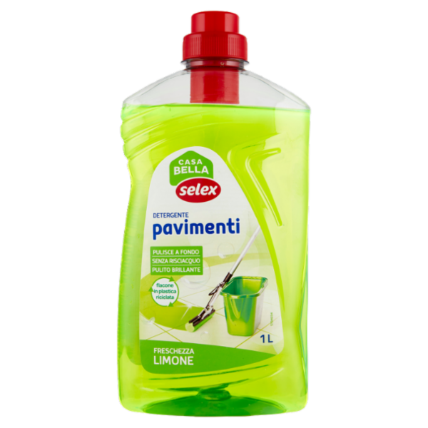 Selex Casa Bella Detergente per Pavimenti Freschezza Limone 1 L