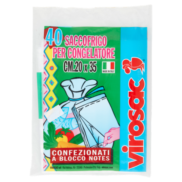 virosac Saccofrigo per Congelatore 20x35 cm 40 pz