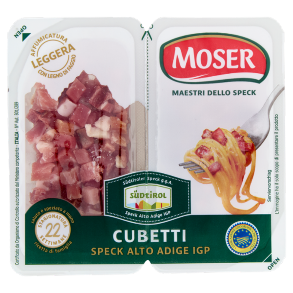Moser Cubetti Speck Alto Adige IGP 80 g