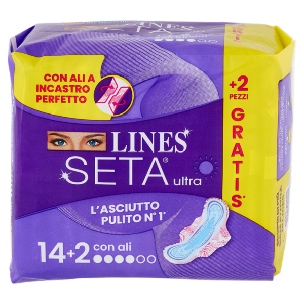Lines Seta ultra con ali 14+2 pz