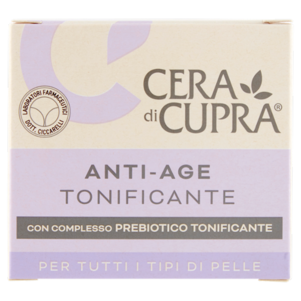 Cera di Cupra Anti-Age Tonificante per Tutti i Tipi di Pelle 50 ml