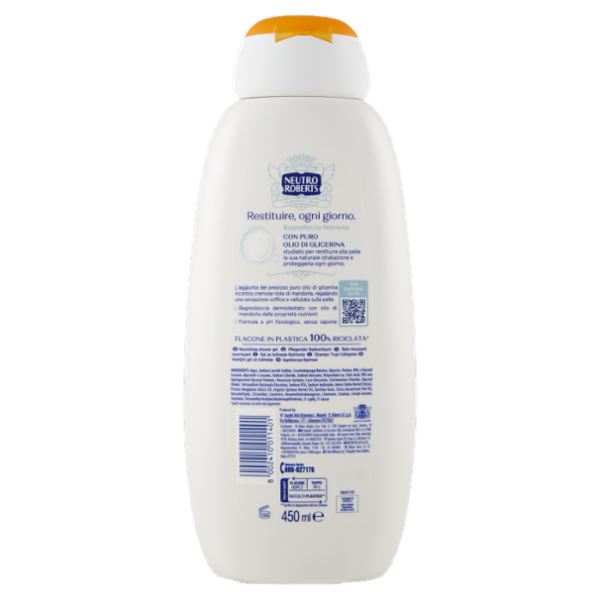Neutro Roberts nutriente con olio di mandorla Bagnodoccia 450 ml
