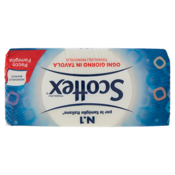 Scottex Tovaglioli Monovelo Bianchi Pacco Famiglia