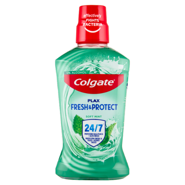 Colgate collutorio Plax Soft Mint con antibatterico 500 ml
