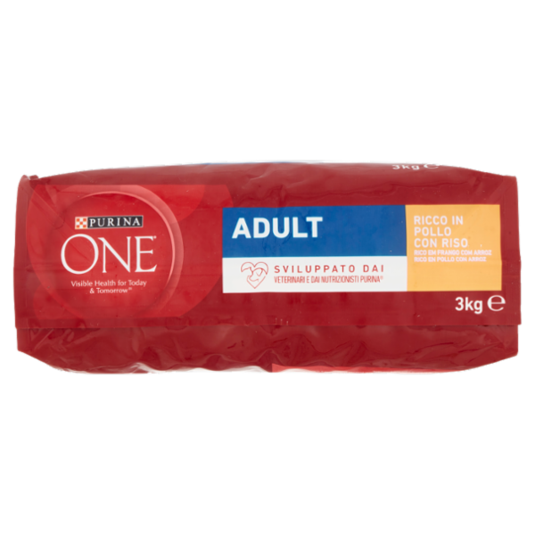 PURINA ONE Adult Ricco in Pollo con Riso 3 kg