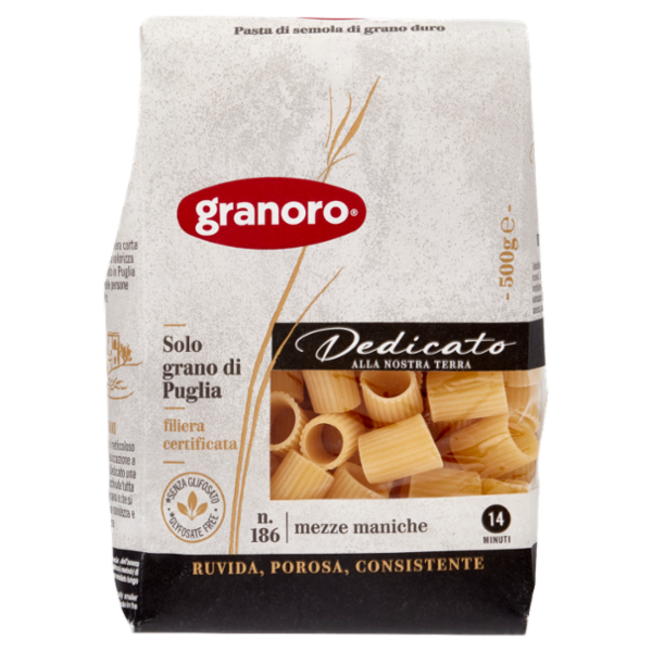 granoro Dedicato n. 186 mezze maniche 500 g