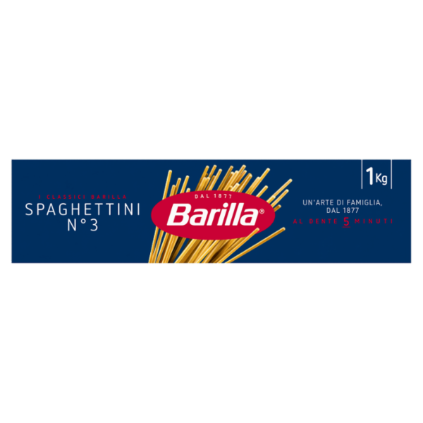 Barilla Pasta Spaghettini n.3 100% Grano Italiano 1Kg