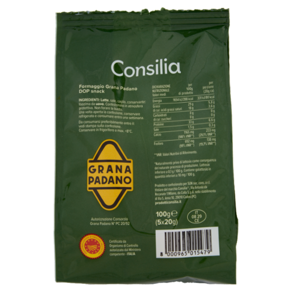 Consilia Grana Padano Snack 5x20 g