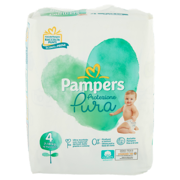 Pampers Protezione Pura 4 19 pz