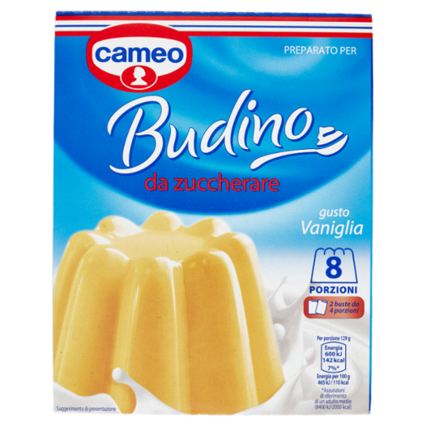cameo Preparato per Budino da zuccherare gusto Vaniglia 2 x 35 g