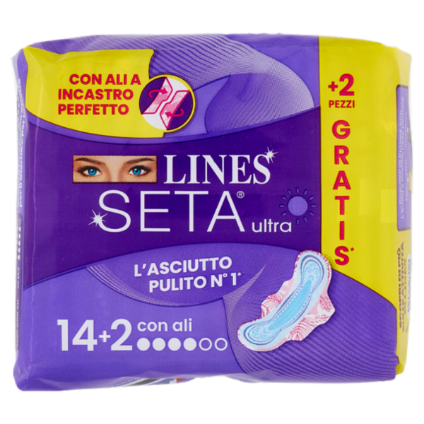Lines Seta ultra con ali 14+2 pz