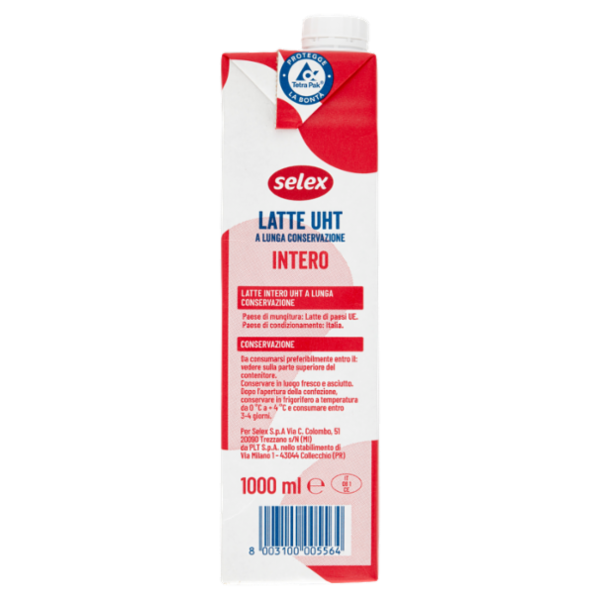 Selex Latte Uht Intero 1 L
