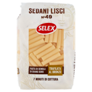 Selex Pasta Di Semola Trafilata Al Bronzo Sedani Lisci 500 g