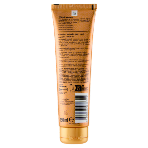 L'Oréal Paris Trattamento Elvive Olio Straordinario, Crema Leggera Nutriente per Tutti i Capelli