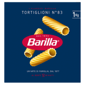 Barilla Pasta Tortiglioni N.83 100% Grano Italiano 1Kg